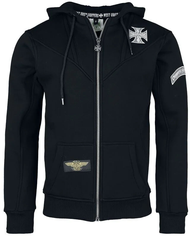 FELPA CAPPUCCIO WEST COAST CHOPPERS FULL ZIP
