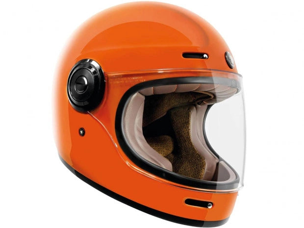 CASCO TORC T-1 NEWPORT RETRO FULL HELMET ORANGE GLOSS