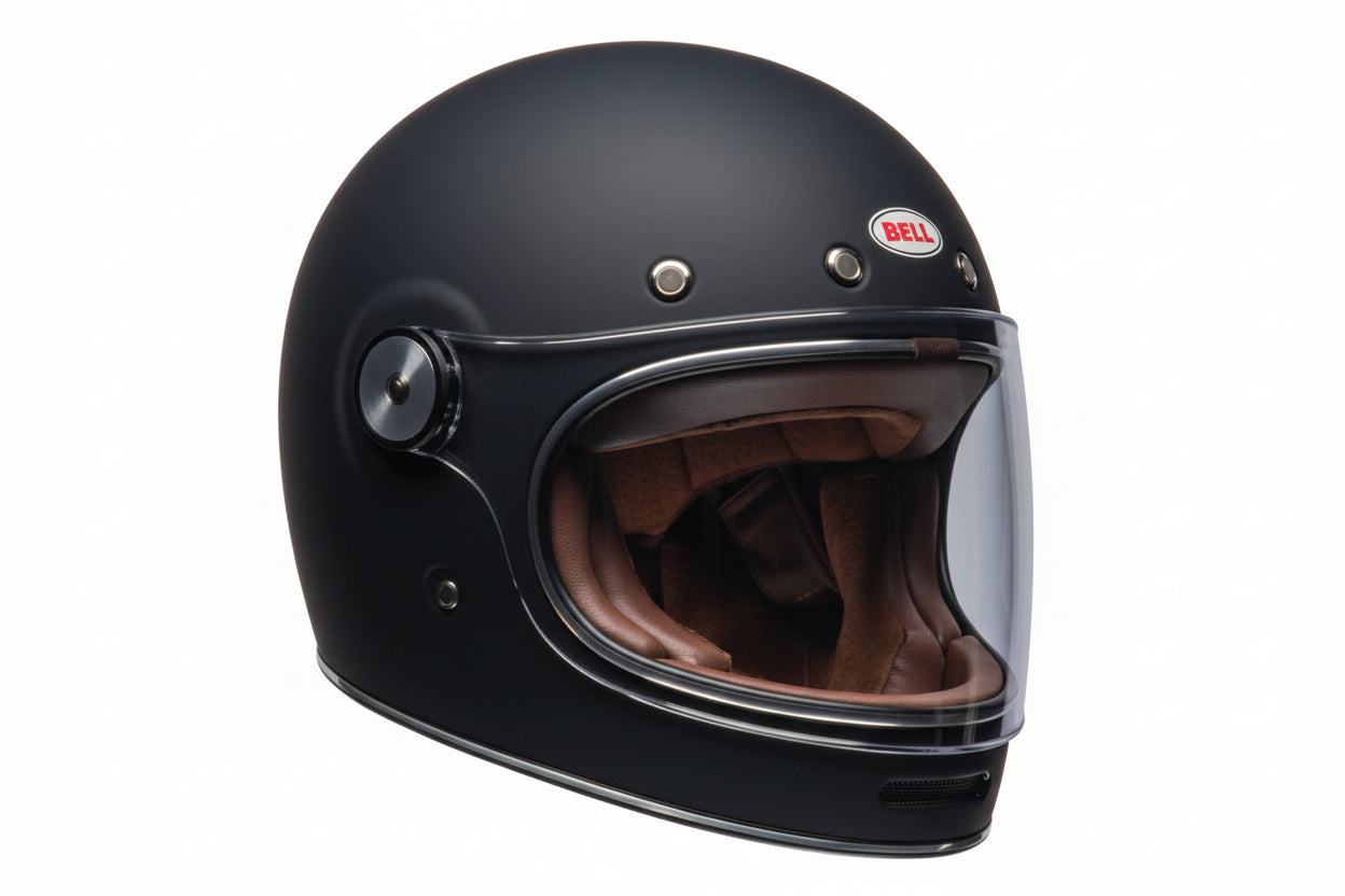 CASCO BULLIT BELL RETRO FULL FACE NERO OPACO
