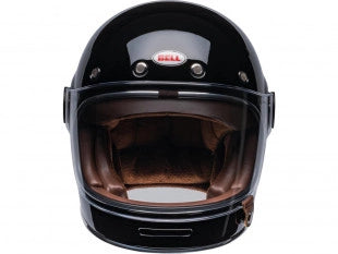 CASCO BULLIT BELL RETRO FULL FACE NERO LUCIDO