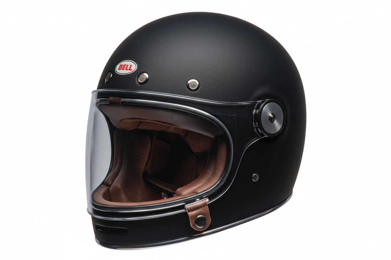 CASCO BULLIT BELL RETRO FULL FACE NERO OPACO