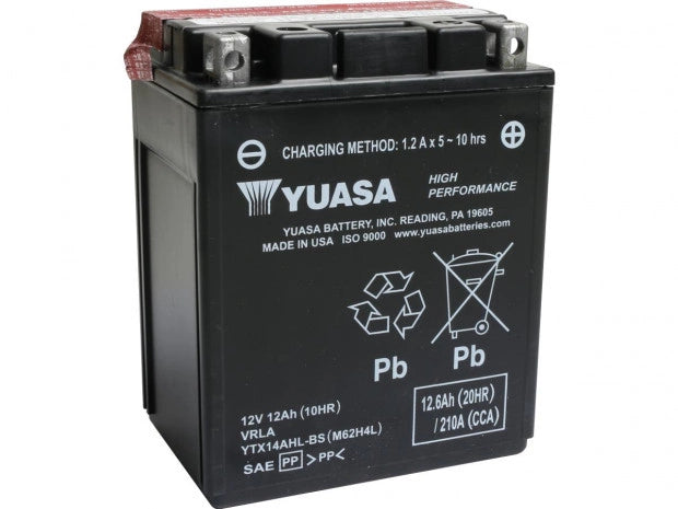 BATTERIA YUASA YTX14AH-DRY BATTERY AGM 210 A 12.0 Ah