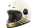 CASCO TORC T-1 NEWPORT RETRO FULL HELMET BREAKERS CREAM GLOSS WHITE