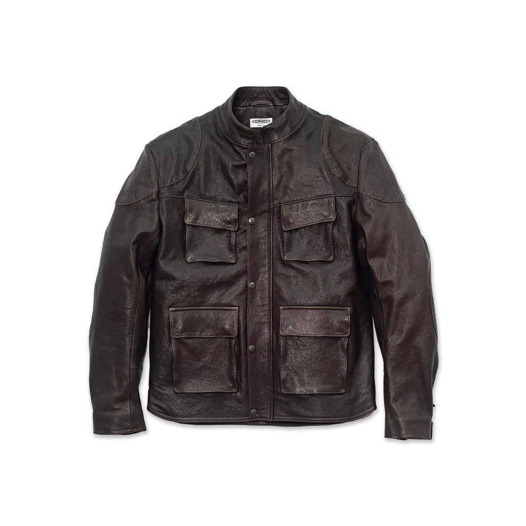 GIACCA IN PELLE DMD SOLO RIDER BROWN