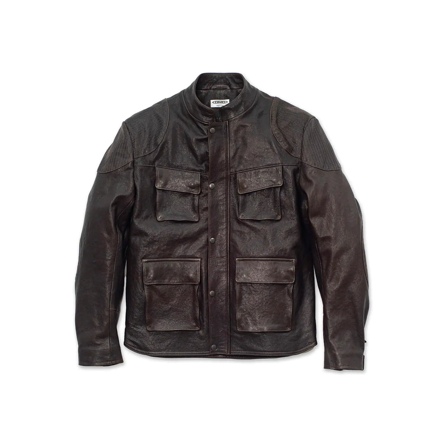 GIACCA IN PELLE DMD SOLO RIDER BROWN