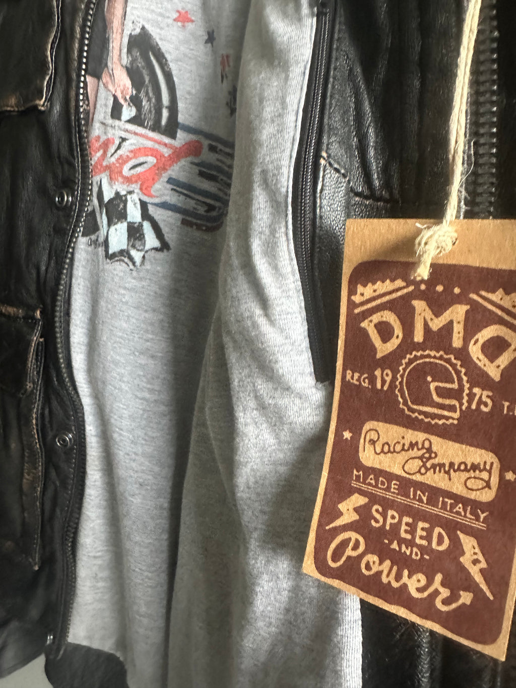 GIACCA IN PELLE DMD SOLO RIDER BROWN