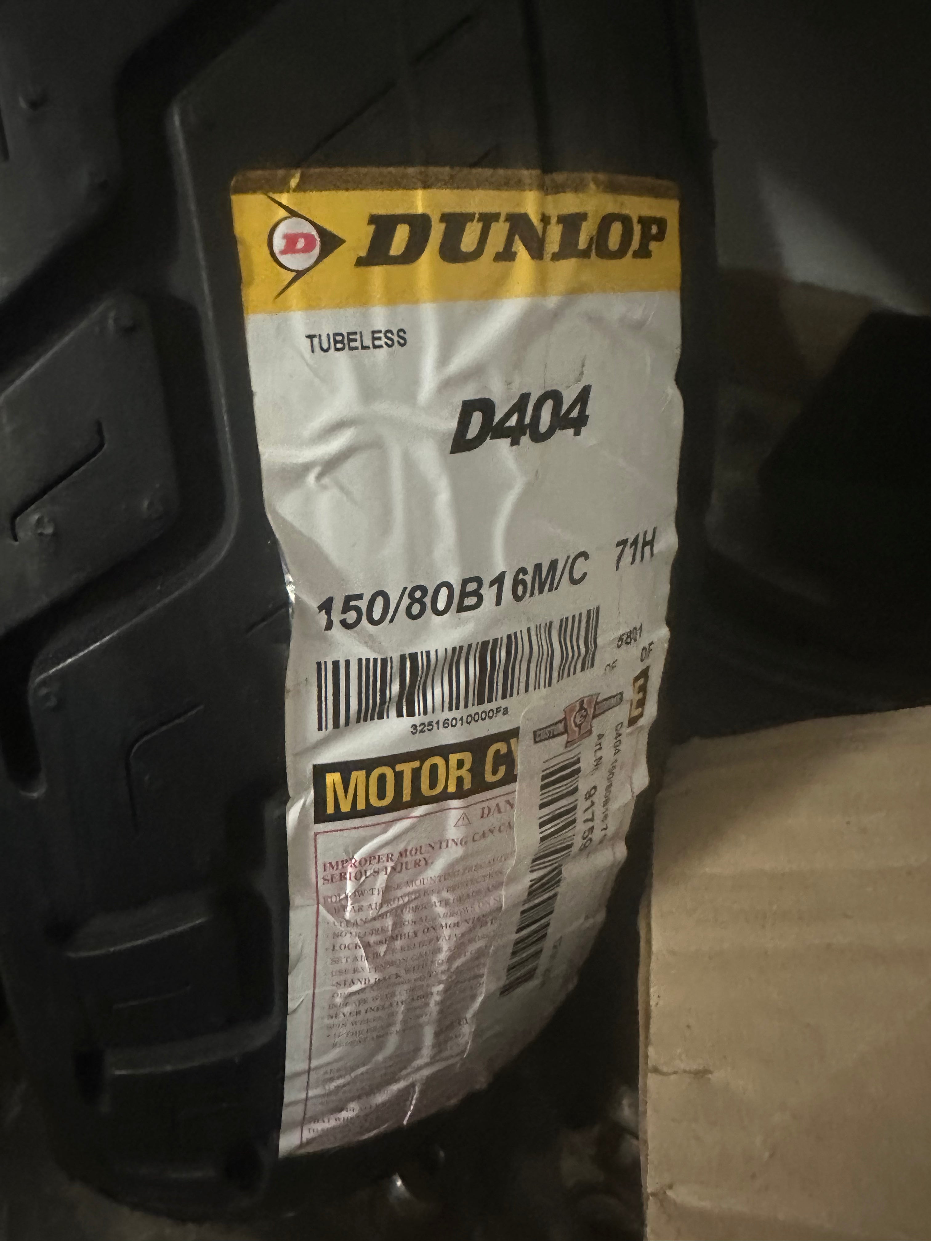 PNEUMATICO DUNLOP D404 150/80 B16 71H