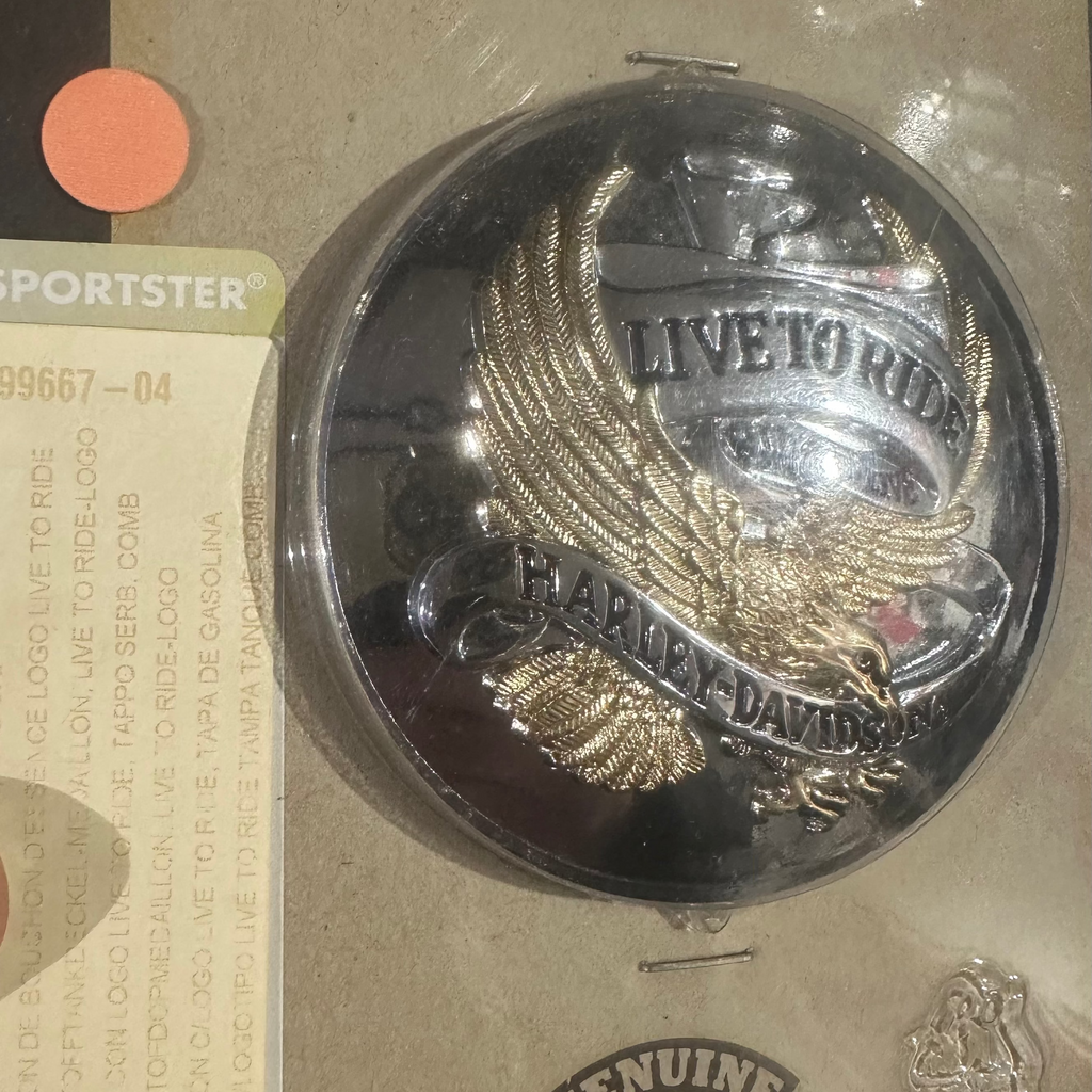 MEDAGLIONE TAPPO CARBURANTE LIVE TO RIDE HARLEY DAVIDSON