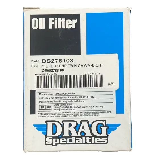 FILTRO OLIO DRAG SPECIALTIES CROMATO TWIN CAMM M/8