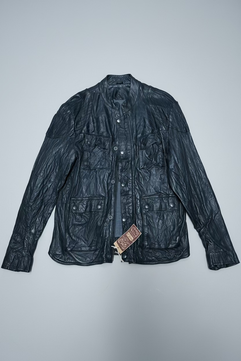 GIACCA IN PELLE DMD SOLO RIDER NERO