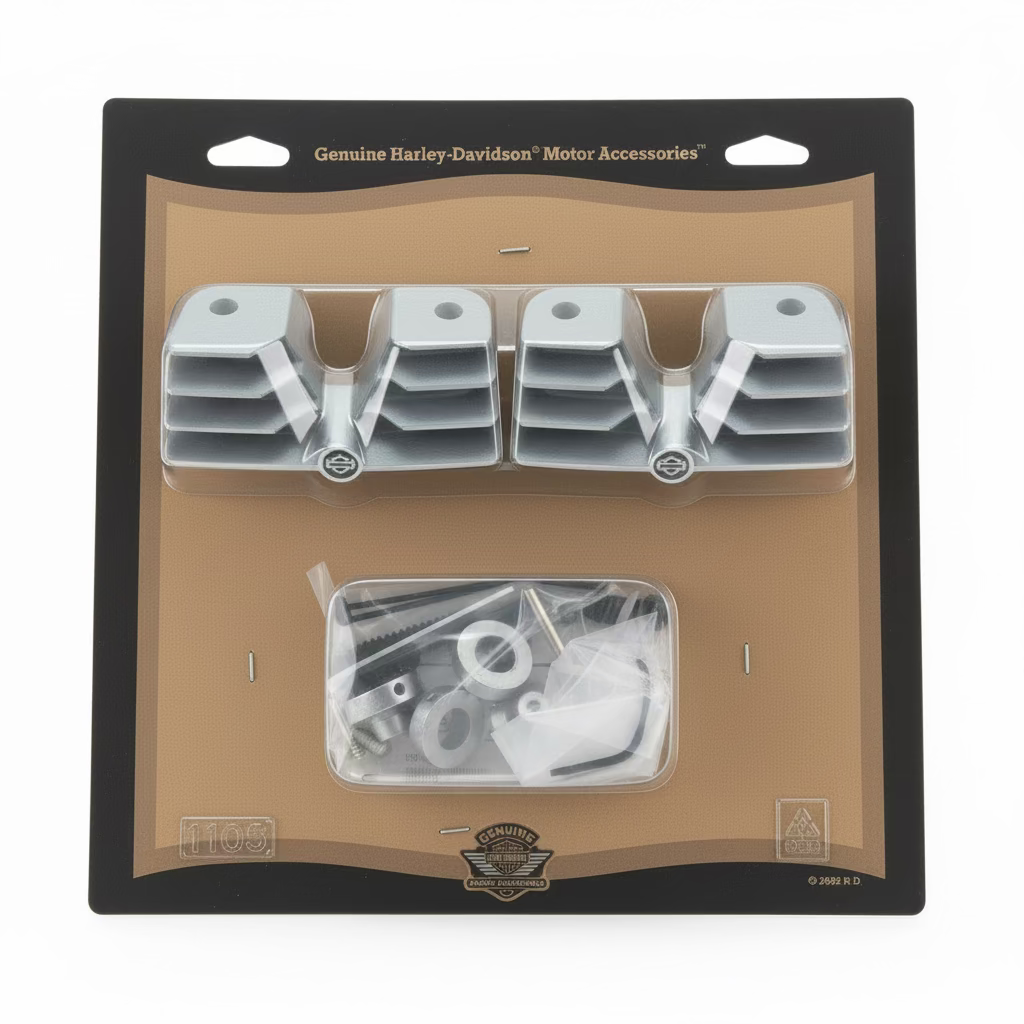 Harley Davidson Inserto cilindri alettatura cover candele grigio Harley Twin Cam 99-17 codice 43857-00