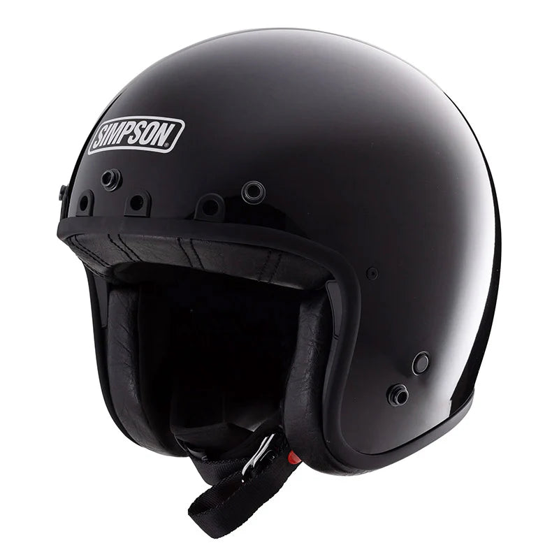 CASCO CHOPPER SIMPSON NERO LUCIDO