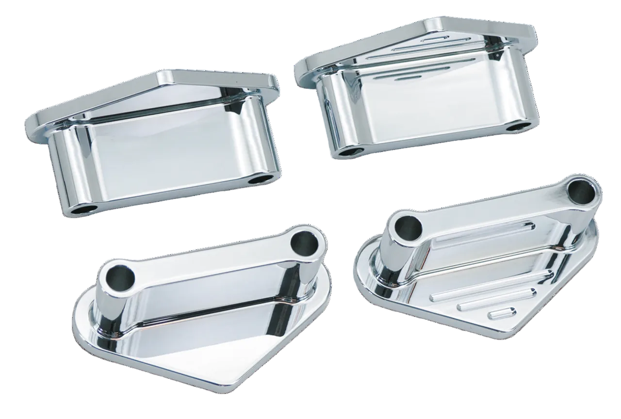 DISTANZIALI PARAFANGO ANTERIORE CROMATI PER HARLEY 1 1/8"